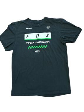 Fox Racing Black Short Sleeve T Shirt in a Adult Large